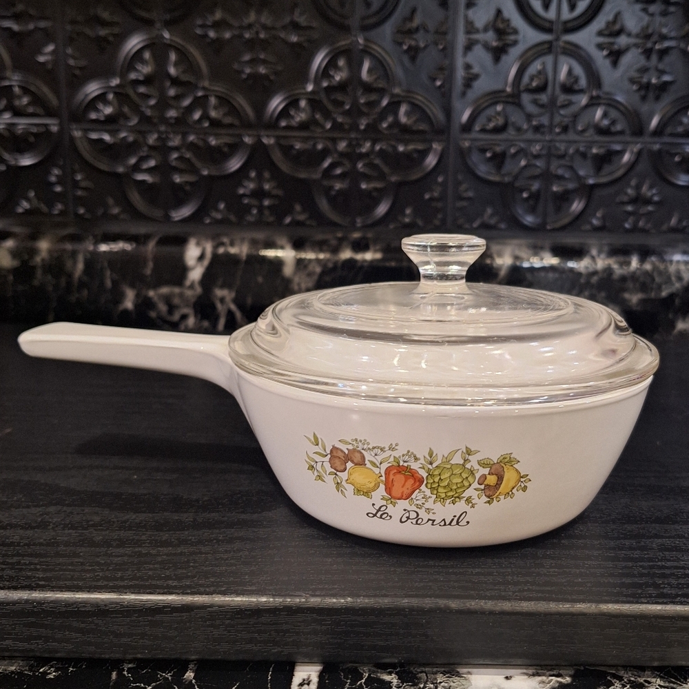 Vintage Spice Of Life P81B Corningwear Small Saucepan Menuette Pan, Sauciere
